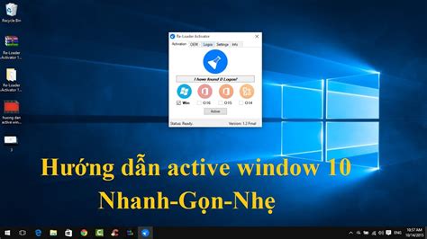 Huong dan active windows 10